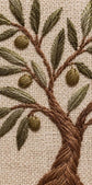 Olive Roots Handmade Embroidery Wall Art