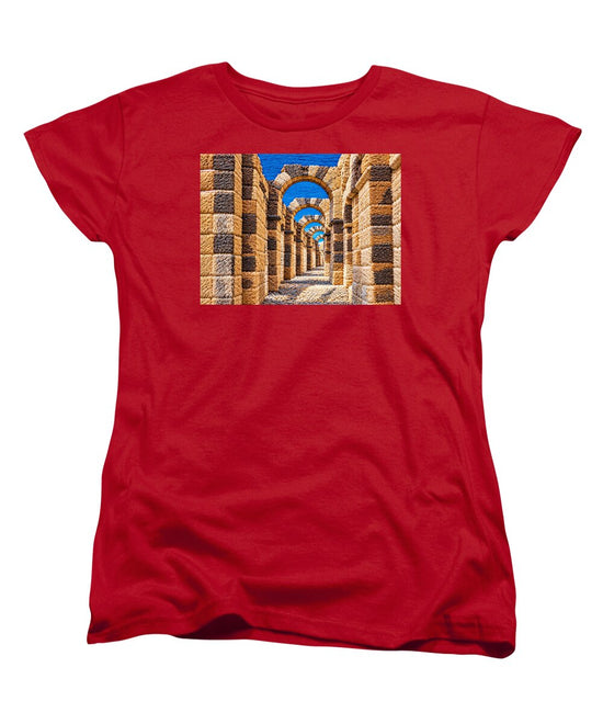 Ancient Stone Archway Perspective - Women&
