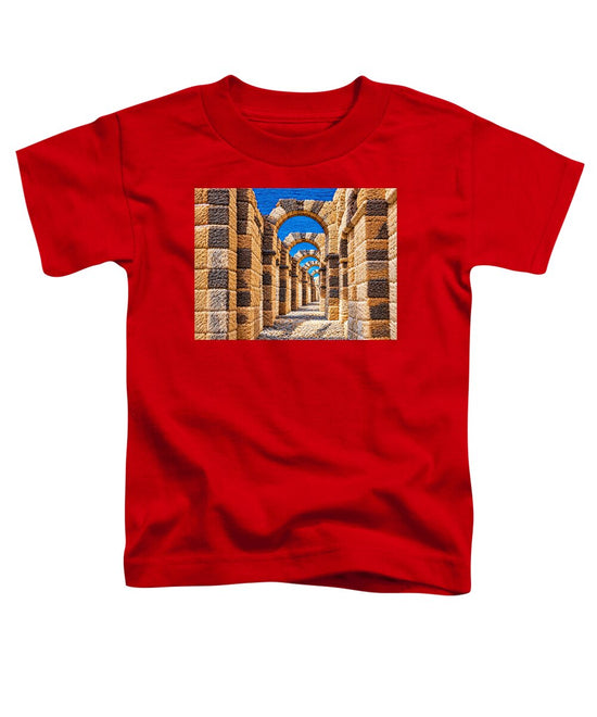 Ancient Stone Archway Perspective - Toddler T-Shirt