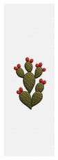 Cactus Embroidered with Red Fruits - Yoga Mat