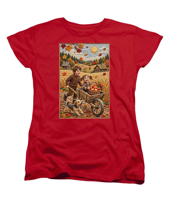 Children Playing in Autumnal Countryside - Women&