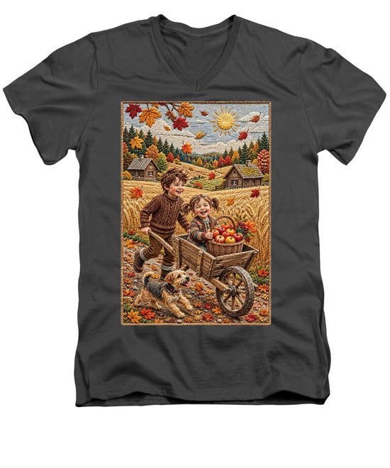 Children Playing in Autumnal Countryside - Men&