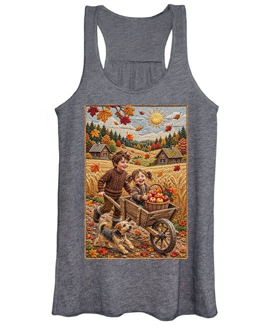 Children Playing in Autumnal Countryside - Women&