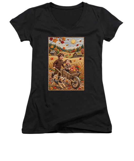 Children Playing in Autumnal Countryside - Women&