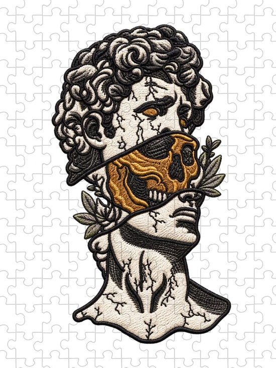 David Sculpture with Skull Overlay - Puzzle