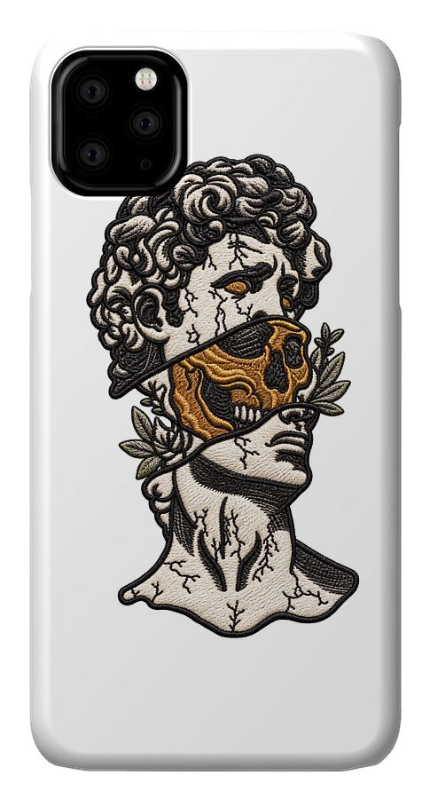 David Sculpture with Skull Overlay - Phone Case
