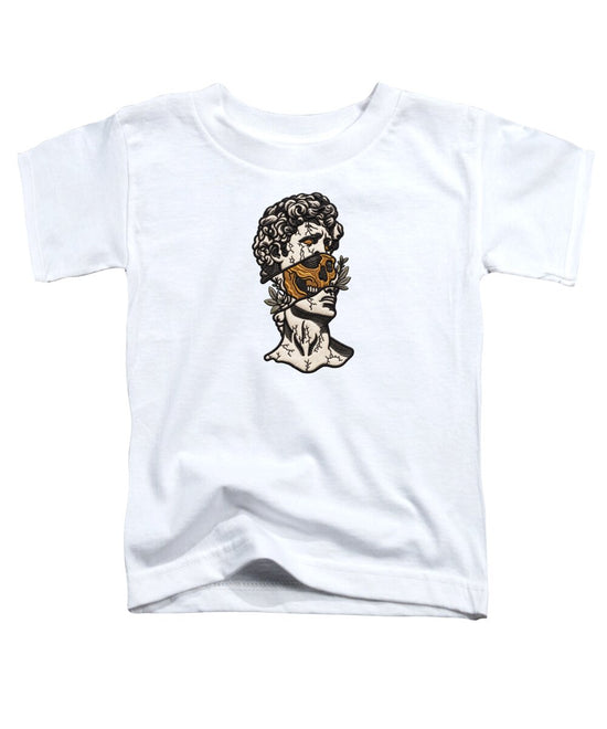 David Sculpture with Skull Overlay - Toddler T-Shirt