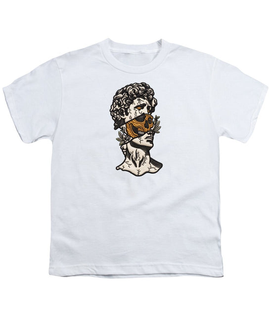 David Sculpture with Skull Overlay - Youth T-Shirt
