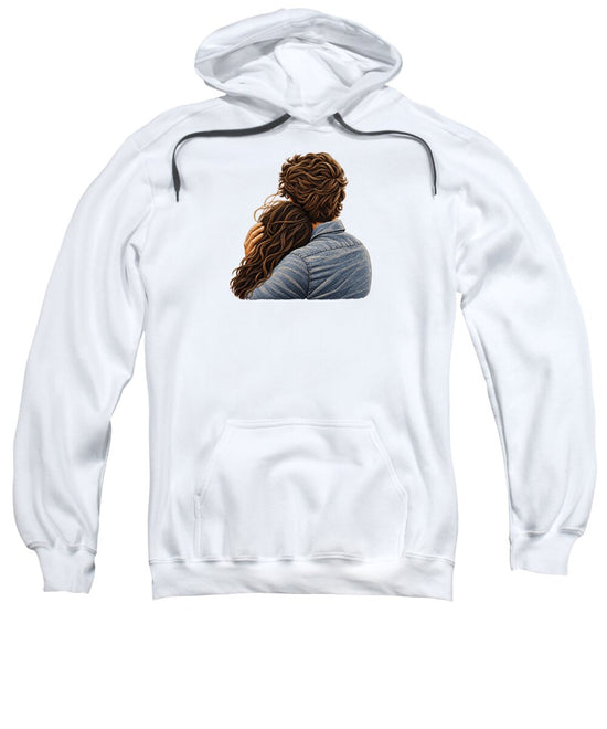 Embracing Couple from Behind - Sweatshirt