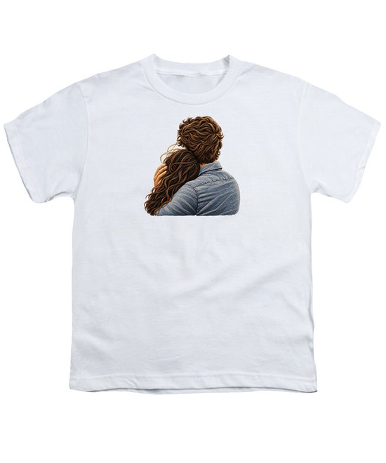 Embracing Couple from Behind - Youth T-Shirt
