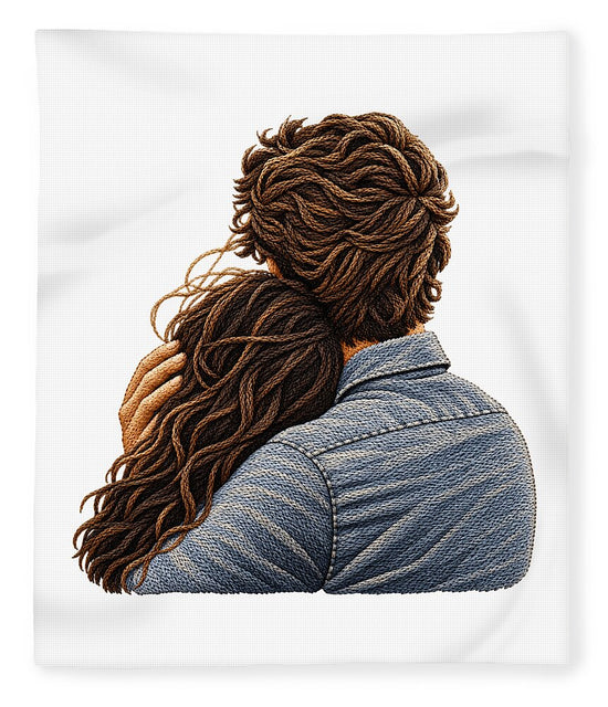 Embracing Couple from Behind - Blanket