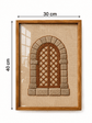 Arched Copper Door Handmade Embroidery Wall Art