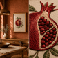 Split Pomegranate Handmade Wall Art