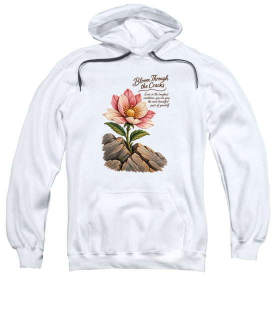Flower Blooms Amid Rock - Sweatshirt