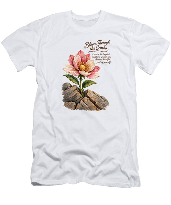 Flower Blooms Amid Rock - T-Shirt
