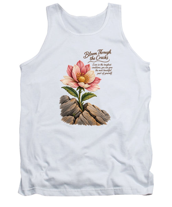 Flower Blooms Amid Rock - Tank Top