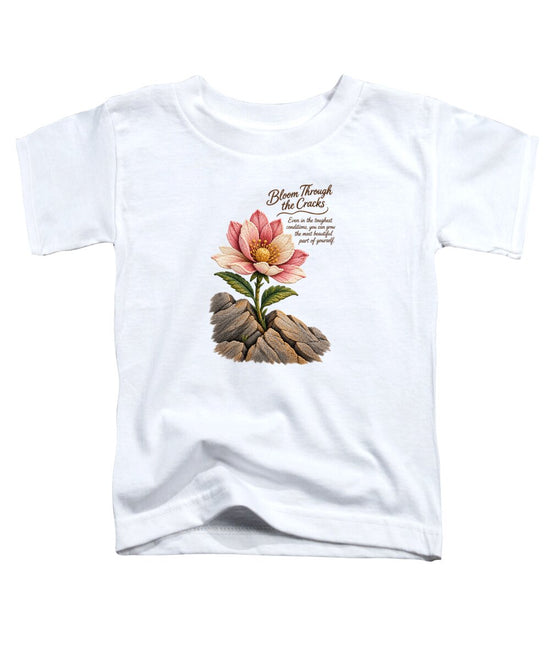 Flower Blooms Amid Rock - Toddler T-Shirt