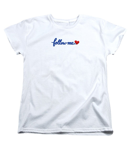 Follow Me Text with Heart - Women&