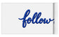 Follow Me Text with Heart - Yoga Mat
