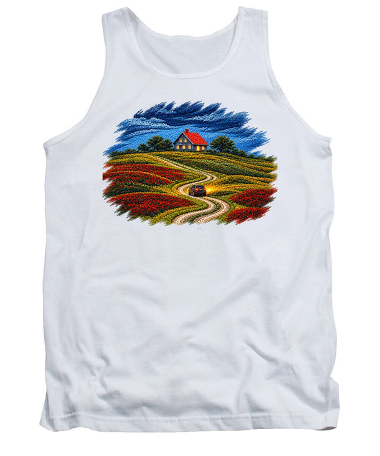 House on a Colorful Hill - Tank Top