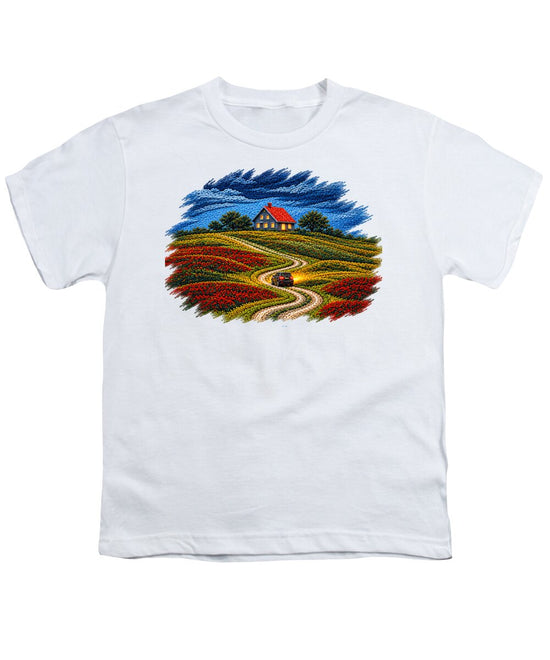 House on a Colorful Hill - Youth T-Shirt