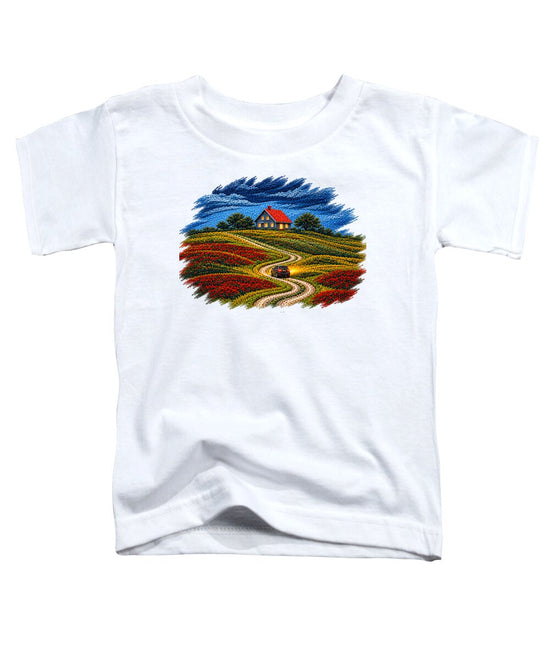 House on a Colorful Hill - Toddler T-Shirt