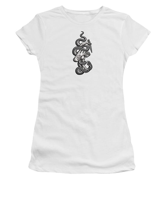 Intricate Snake and Dagger Artwork - Women&
