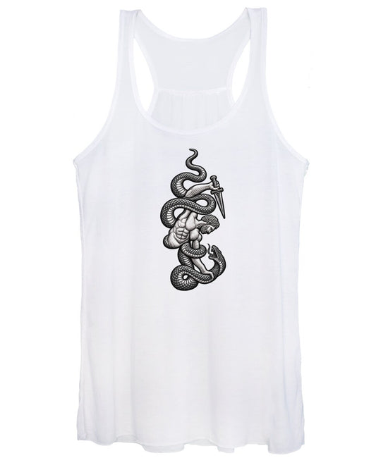 Intricate Snake and Dagger Artwork - Women&