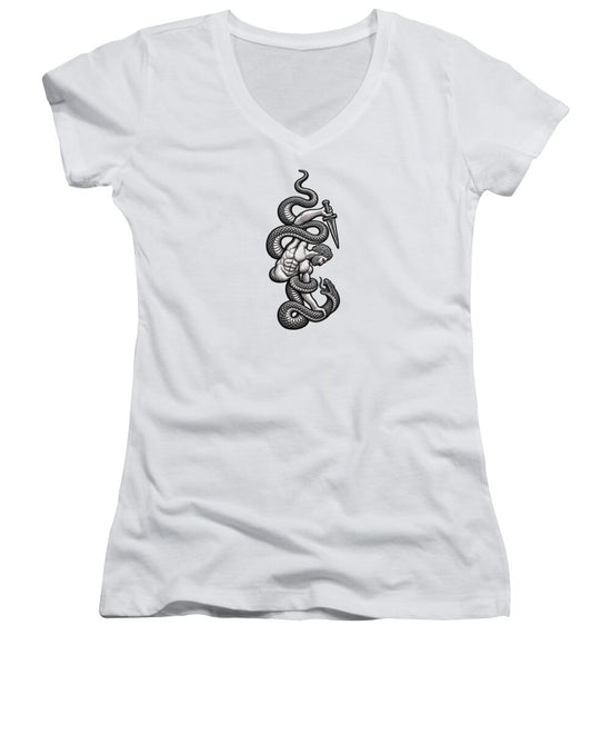 Intricate Snake and Dagger Artwork - Women&