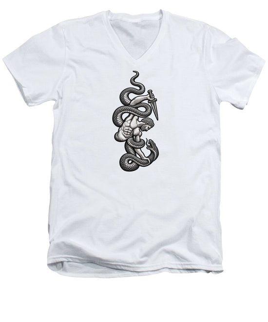 Intricate Snake and Dagger Artwork - Men&