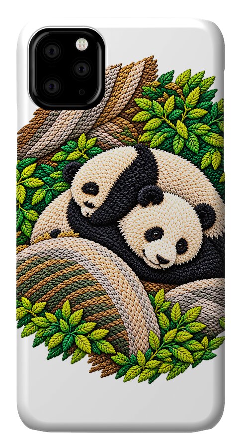 Playful Pandas in Bamboo Forest - Phone Case