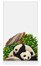 Playful Pandas in Bamboo Forest - Yoga Mat