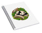 Playful Pandas in Bamboo Forest - Spiral Notebook