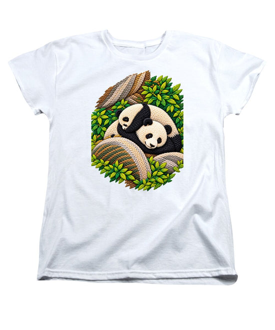 Playful Pandas in Bamboo Forest - Women&
