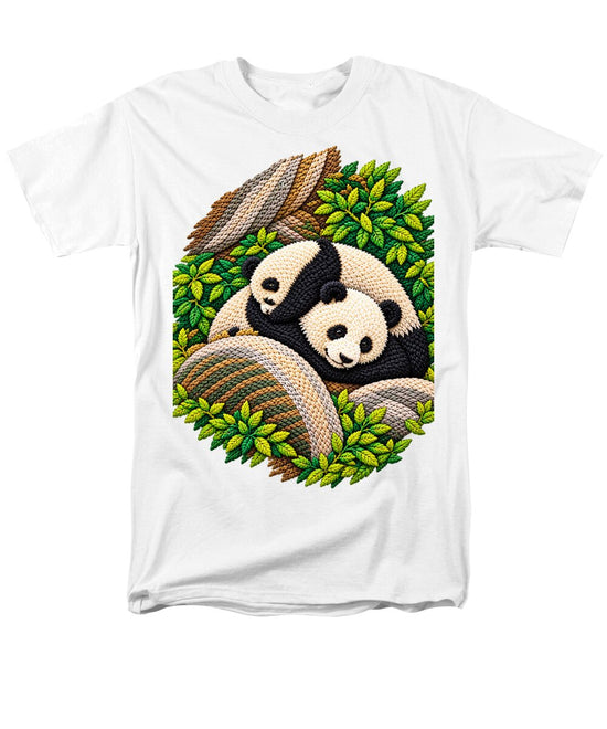 Playful Pandas in Bamboo Forest - Men&