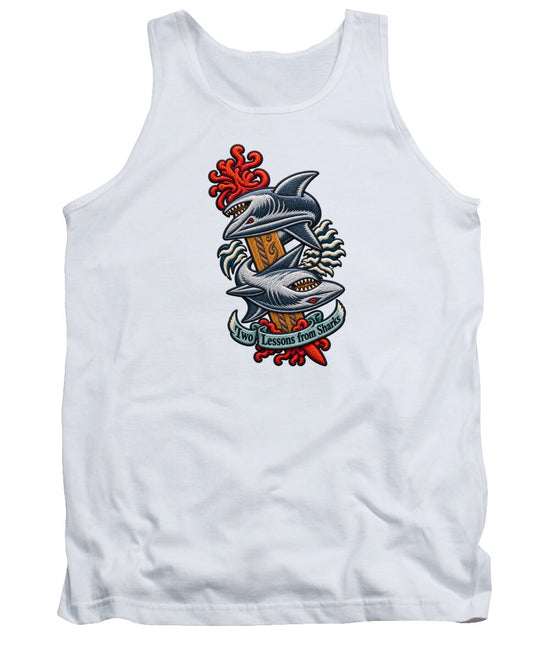 Sharks with Sword and Waves - Tank Top