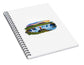 Traveler at Majestic Waterfall - Spiral Notebook