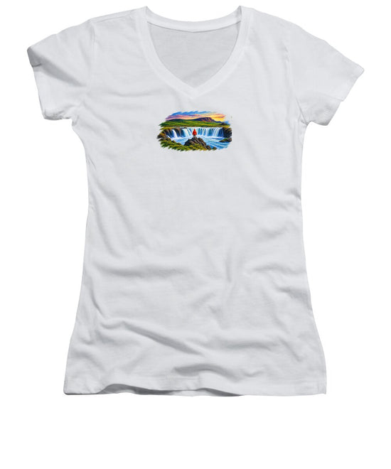 Traveler at Majestic Waterfall - Women&