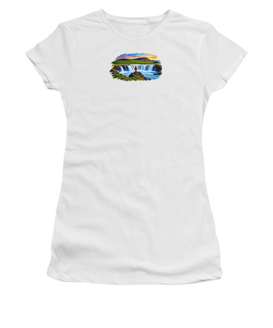 Traveler at Majestic Waterfall - Women&