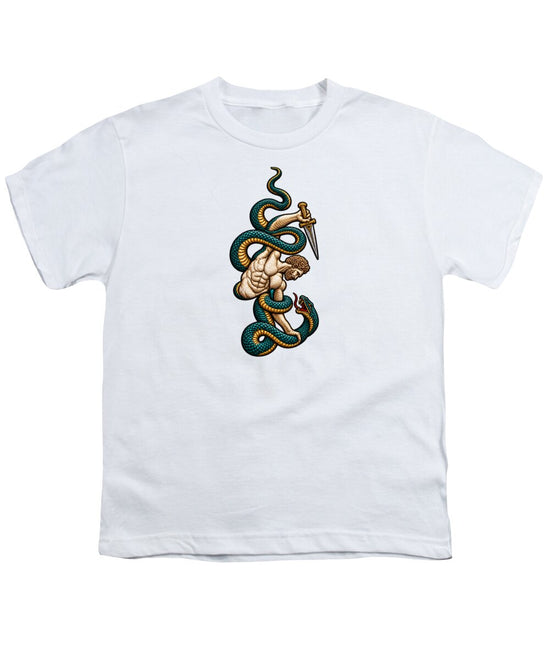 Warrior Entwined with Serpents - Youth T-Shirt