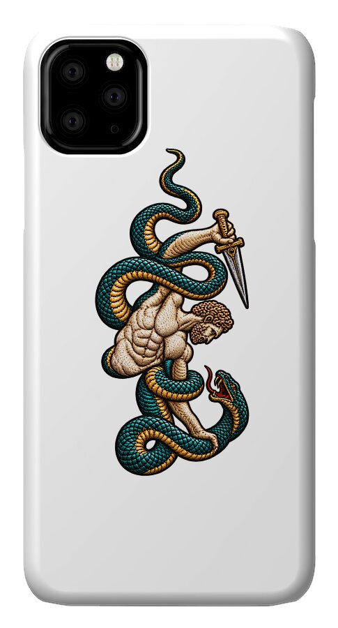 Warrior Entwined with Serpents - Phone Case