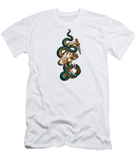 Warrior Entwined with Serpents - T-Shirt